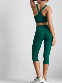 Active-Caprileggings mit hohem Bund
