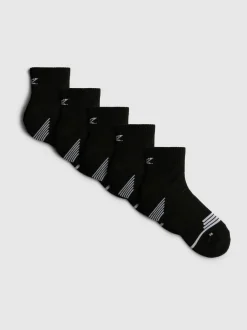 Active-Crew-Socken in Viertellänge, 5er-Pack