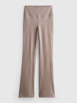 Active-Leggings mit hohem Bund und ausgestelltem Bein