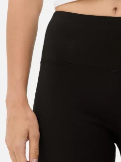 Active-Yoga-Leggings mit hohem Bund