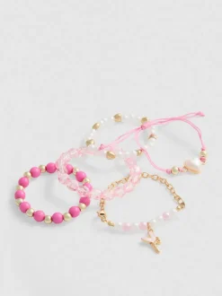 Armbänder mit Feen-Anhängern, 5er-Pack