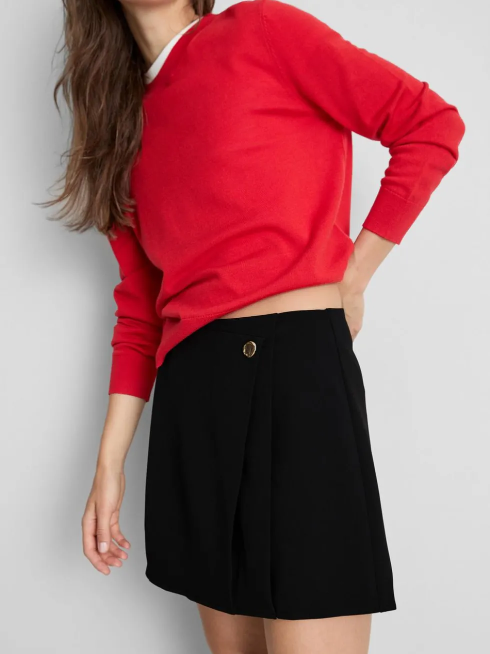 Asymmetrischer eleganter Minirock