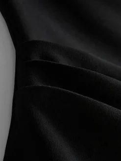 Asymmetrisches Bandeau-Top mit hohem Baumwollanteil