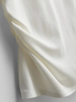 Asymmetrisches „The Edit“ T-Shirt mit Raffung