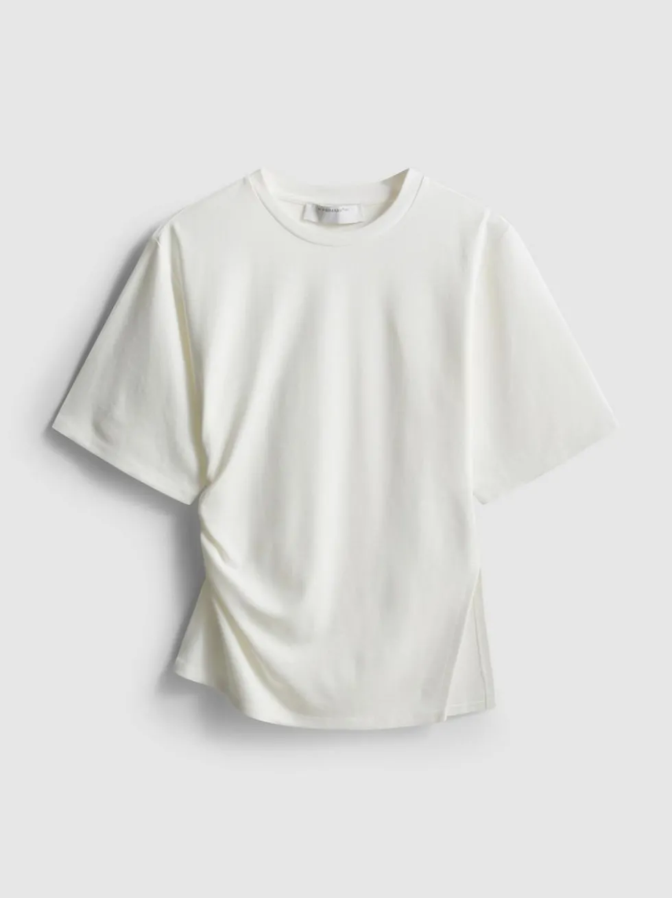 Asymmetrisches „The Edit“ T-Shirt mit Raffung