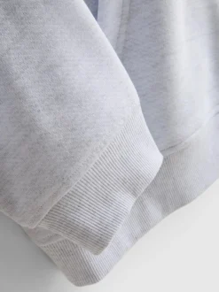 Athletics-Hoodie aus Baumwollmischung mit Reißverschluss