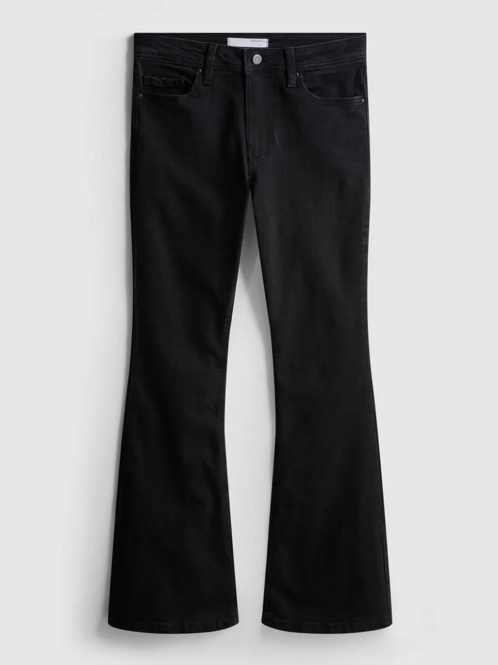 Ausgestellte Jeans aus Baumwoll-Denim mit mittlerer Leibhöhe
