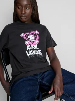 „Avril Lavigne“ Baumwoll-T-Shirt mit Grafik