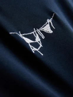 Baby Tee aus Baumwolle mit Grafik