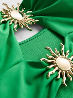 Badeanzug mit Cut-outs und Sonnenapplikationen