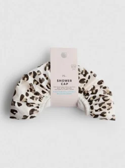 Badehaube mit Leopardenprint