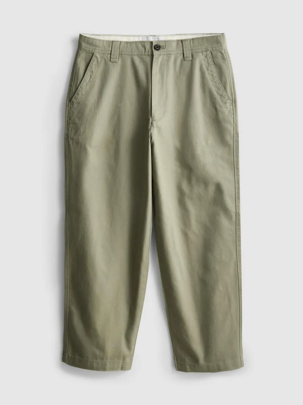 Baggy-Chinohose mit mittlerer Leibhöhe