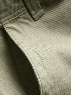 Baggy-Chinohose mit mittlerer Leibhöhe