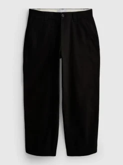 Baggy-Chinohose mit mittlerer Leibhöhe