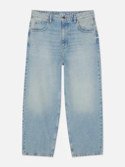 Baggy-Jeans mit mittlerer Leibhöhe