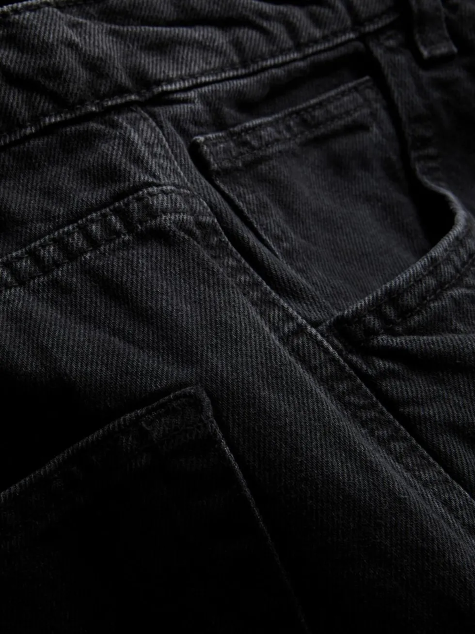 Baggy-Jeans mit mittlerer Leibhöhe