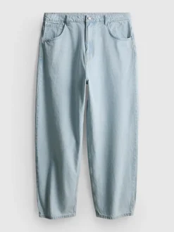 Baggy-Jeans mit mittlerer Leibhöhe