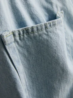 Baggy-Jeans mit mittlerer Leibhöhe