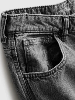 Baggy-Jeans mit mittlerer Leibhöhe