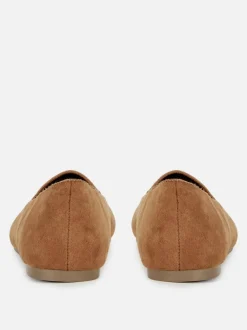 Ballerinas in Wildleder-Optik