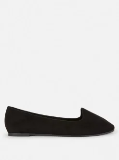 Ballerinas in Wildleder-Optik