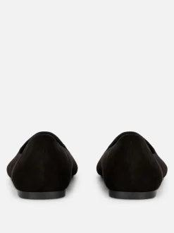 Ballerinas in Wildleder-Optik