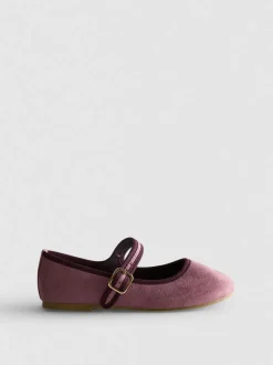 Ballerinas in Wildleder-Optik