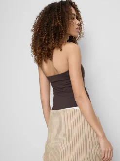 Bandeau-Top mit hohem Baumwollanteil