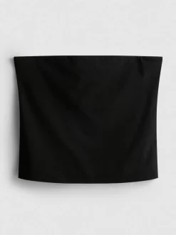 Bandeau-Top mit hohem Baumwollanteil
