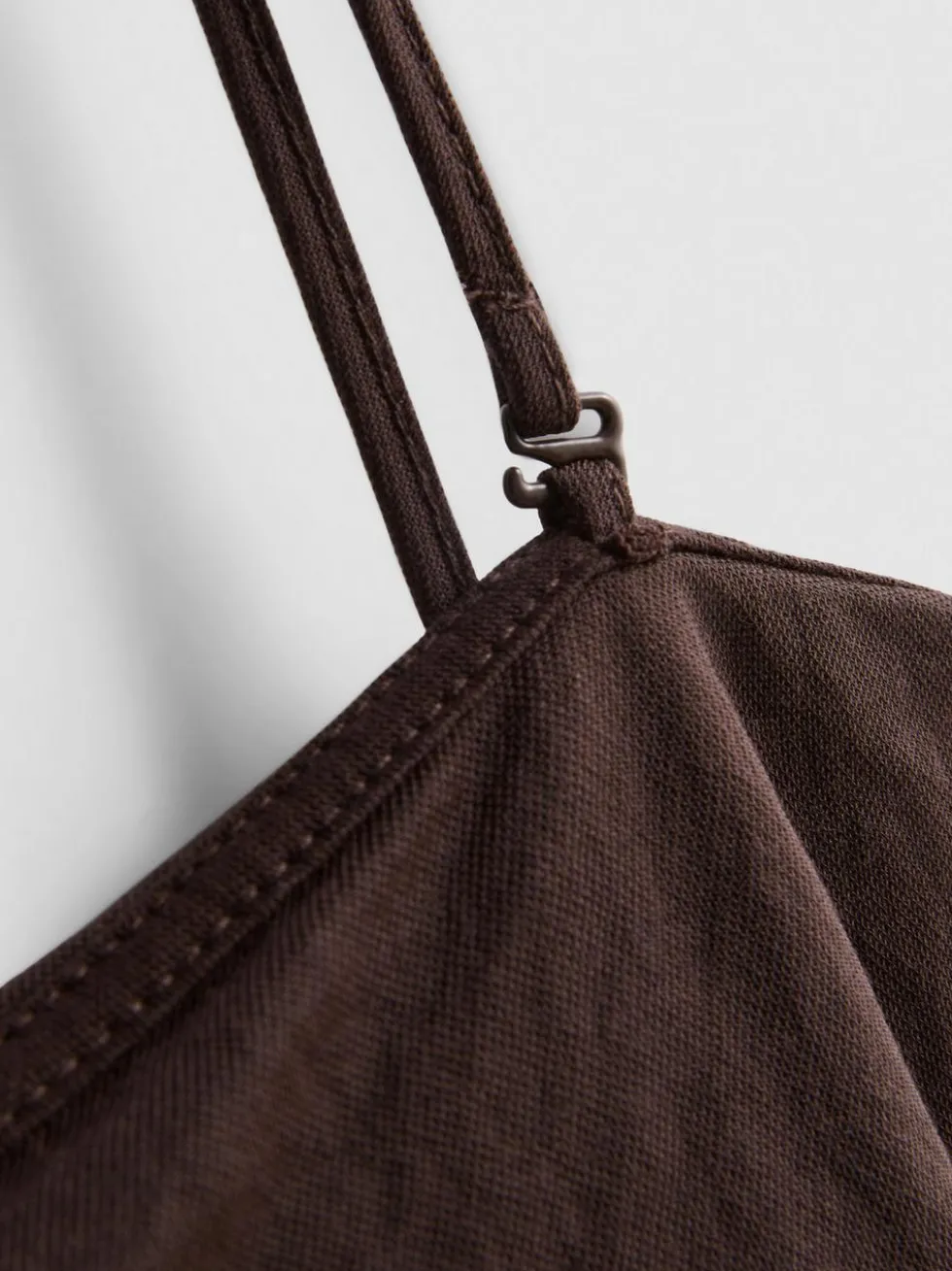 Bandeau-Top mit Zipfelsaum