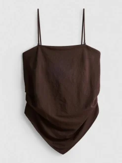 Bandeau-Top mit Zipfelsaum