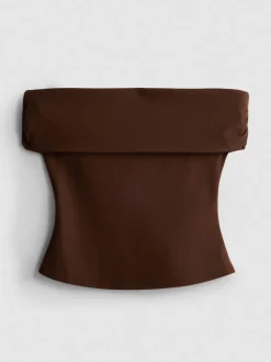 Bardot-Top aus Jersey