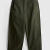 Barrel-Hose im Utility-Stil mit hohem Baumwollanteil