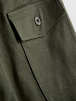 Barrel-Hose im Utility-Stil mit hohem Baumwollanteil