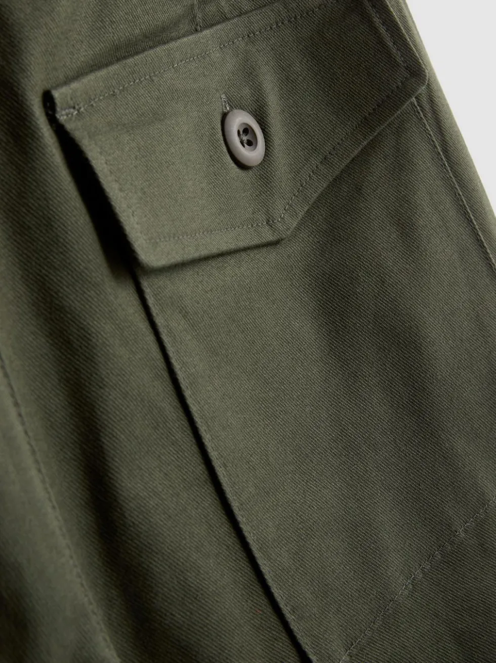 Barrel-Hose im Utility-Stil mit hohem Baumwollanteil