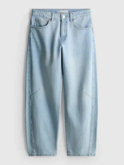 Barrel-Jeans mit mittlerer Leibhöhe