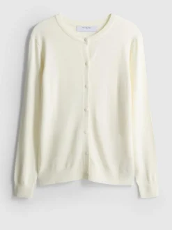 Basic-Cardigan mit Rundhalsausschnitt
