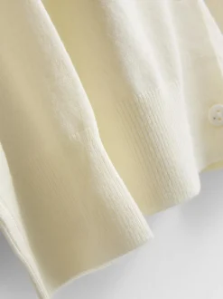 Basic-Cardigan mit Rundhalsausschnitt