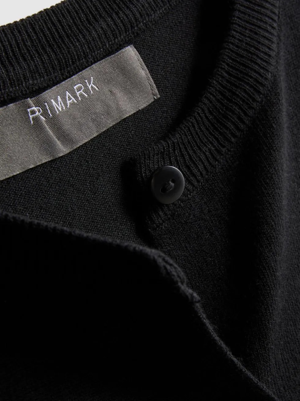 Basic-Cardigan mit Rundhalsausschnitt