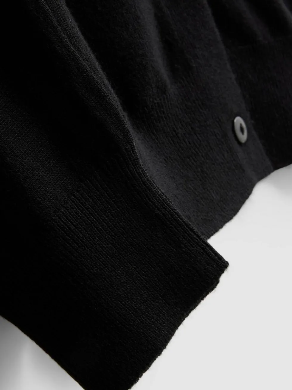 Basic-Cardigan mit Rundhalsausschnitt