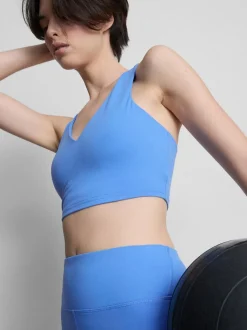 Bauchfreies Active-Top mit V-Ausschnitt und Racerback