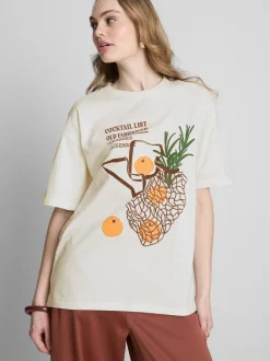 Baumwoll-T-Shirt im Oversized-Look