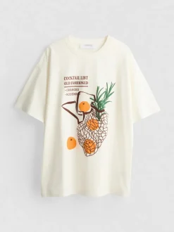 Baumwoll-T-Shirt im Oversized-Look