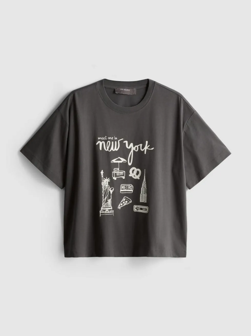 Baumwoll-T-Shirt mit geradem Schnitt
