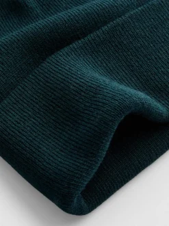 Beanie-Mütze mit breitem Umschlag