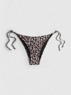 Bedruckte Bikinihose zum seitlichen Binden