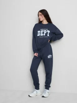 Bedruckte Skinny-Jogginghose aus Baumwollmischung