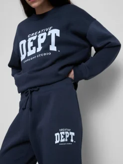 Bedruckte Skinny-Jogginghose aus Baumwollmischung