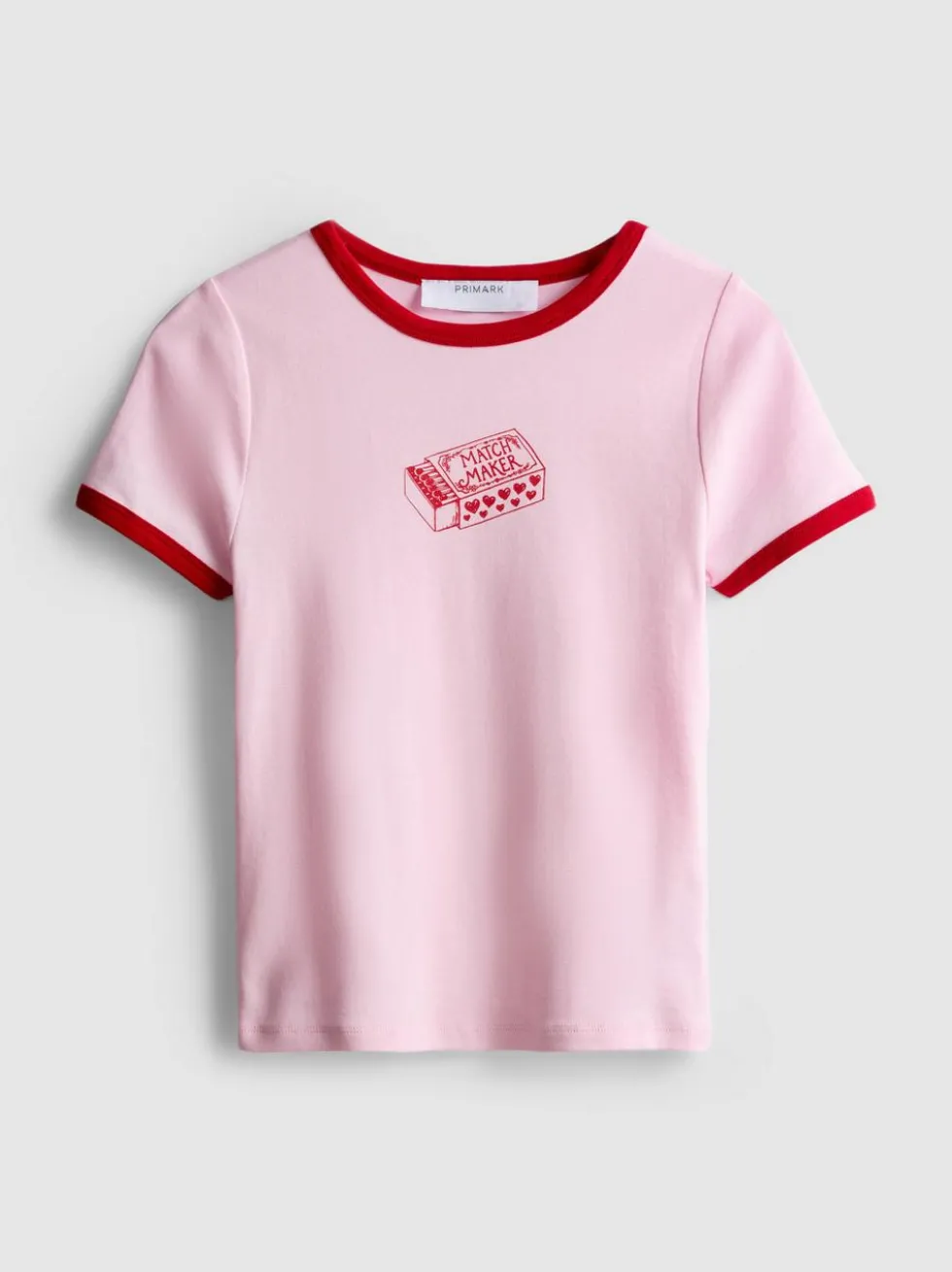 Bedrucktes Ringer-Baby-T-Shirt aus Baumwolle