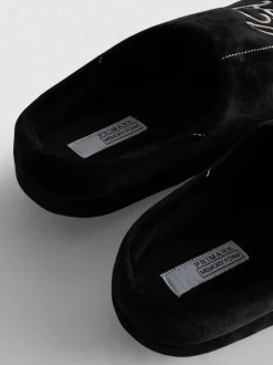 Bestickte LA-Slipper mit Memory-Schaum-Fußbett